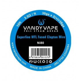 VandyVape Superfine MTL Ni80 FusedClaptonWire