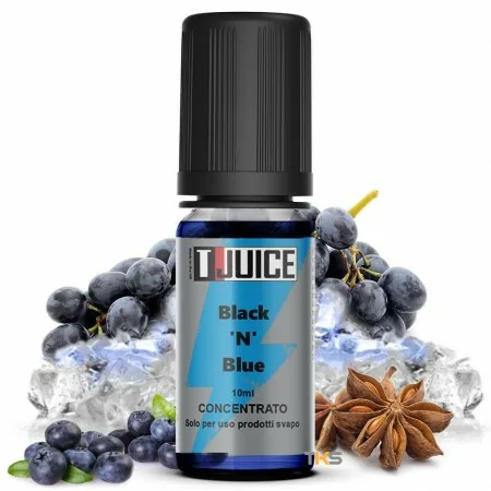 Aromi sigaretta elettronica T-JUICE BLACK 'N' BLUE 10ML